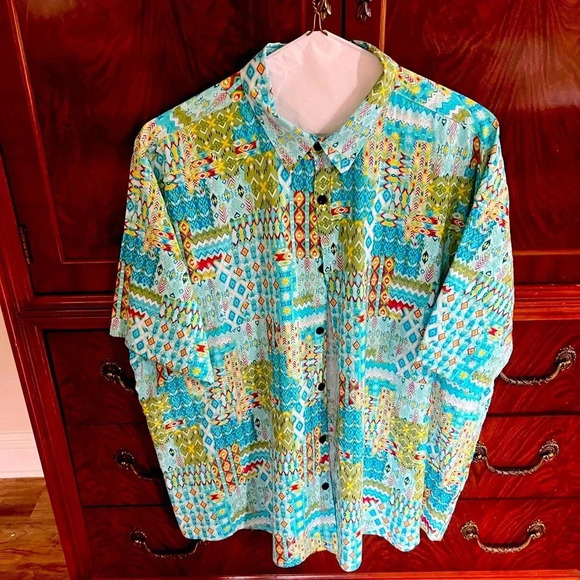 VATPAVE Mens Floral Hawaiian Shirts Short Sleeve Button Down Beach Shirt XXL - Picture 7 of 7